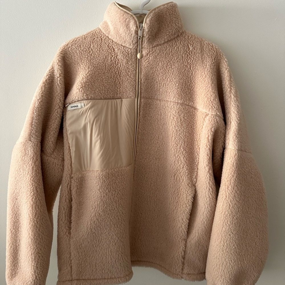 Pangaia Recycled Wool Fleece Jacket (Sand)